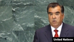Tajik President Emomali Rakhmon (file photo)