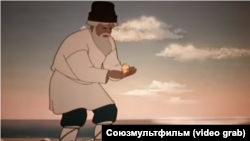 "Балыкчы һәм балык турында әкият" мультфильмыннан күренеш, Союзмультфильм, 1950 ел