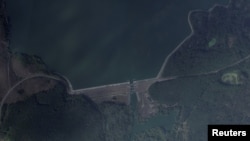 ბელგოროდის ოლქში მდებარე წყალსაცავის სატელიტური ფოტო(საარქივო ფოტომასალა)