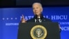 U.S. - President Joe Biden delivers remarks at the 2024 National HBCU Week Conference in Philadelphia on September 16, 2024.