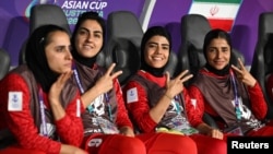 Футболдан Иран әйелдер құрамасының ойыншылар. 2026 жылғы наурыздағы фото.