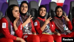 Участницы женской сборной Ирана по футболу на Кубке Азии, Австралия, март 2026 года