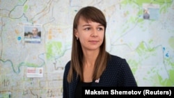 Една от приближените на Навални кандидатки на местните избори в Русия Ксения Фадеева печели място в парламента на сибирския град Томск 