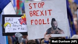 Protestatari anti-Brexit 