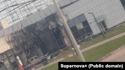 Поврежденное здание дата-центра Сбербанка в Балаково, 14 октября 2026 года