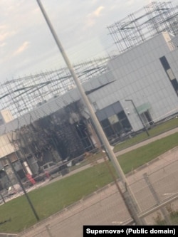 Поврежденное здание дата-центра Сбербанка в Балаково, 14 октября 2026 года
