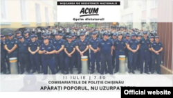 Anunțul pe Facebook