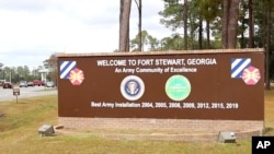 Baza ushtarake, Fort Stewart, në Xhorxhia, SHBA.