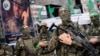 Militantët e Hamasit gjatë një parade. Qyteti i Gazës, 22 maj 2021. 