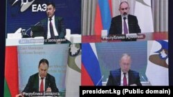 Plenarna sesija Euroazijskog ekonomskog foruma, Kirgistan, Kazahstan, Bjelorusija, Rusija, Armenija, 26. maj 2022.