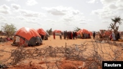 На переднем плане — могилы сестёр-близнецов, умерших от голода в Сомали. Май 2022 года