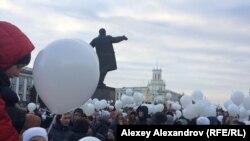 Митинг в Кемерово после пожара в ТЦ "Зимняя вишня"