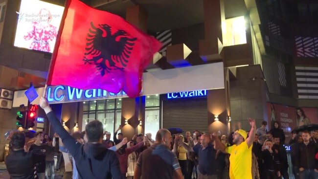 Kosovo Celebrates Swiss Victory Over Serbia In The World Cup