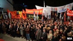 Sa predizbornog skupa VMRO-DPMNE, Kumanovo