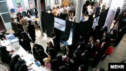 Iranians casting ballots at a polling station in Tehran in the June 2009 presidential election, which opposition critics called a fraud.