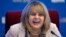 Russia -- Head of Russia's Central Election Commission Ella Pamfilova laughs during a meeting with the commission's officials in Moscow, September 7, 2016