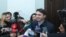 Armenian - Armen Gevorgian, a former senior aide to ex-President Robert Kocharian, speaks to journalists in a court building in Yerevan, January 29, 2019.