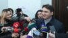 Armenian - Armen Gevorgian, a former senior aide to ex-President Robert Kocharian, speaks to journalists in a court building in Yerevan, January 29, 2019.