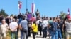 Skup povodom postavljanja spomenika Pavlu Đurišiću, Berane, Crna Gora 8. avgust 2025.