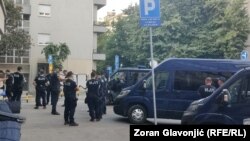 Policija u blizini Palate pravde gde se održava protest, Beograd, 29.6.2025.