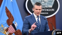პიტ ჰეგსეთი, აშშ-ის თავდაცვის მინისტრი. პენტაგონი. 8 აპრილი, 2026 წელი.