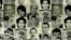 A poster showing some prisoners who have died in Iranian jails.