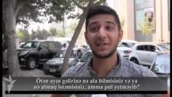 Geyimi, telefonu, mebeli... bir aylıq gəlirə ala bilən fəhlə