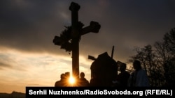 Вшанування пам'яті жертв Голодомору, у Пирогові під Києвом, 22 листопада 2018 року