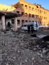 Russia - destroyed boarding school in Ukrainian-occupied part of Kursk region - social media / screen grab 