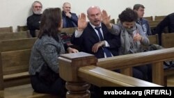 Фёдар Радзівон падчас судовага паседжаньня. Архіўнае фота