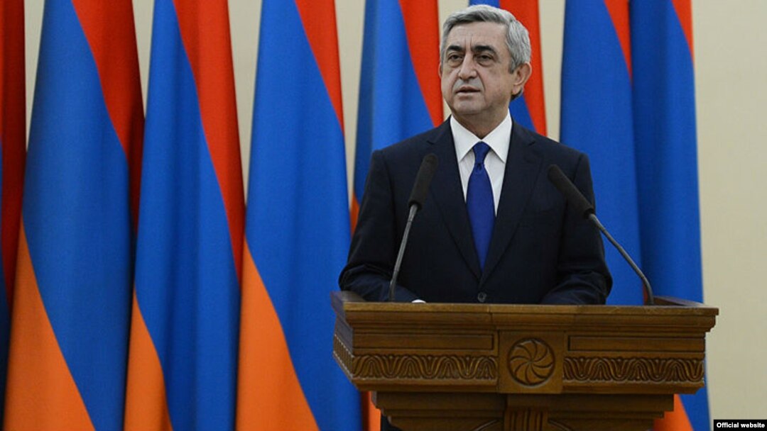 Armenian President Serzh Sarkisian -- running unopposed?