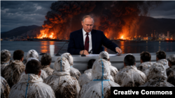 Владимир Путин, коллаж