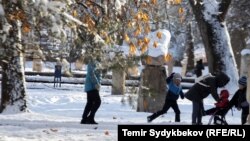 Зима в Бишкеке. Иллюстративное фото.