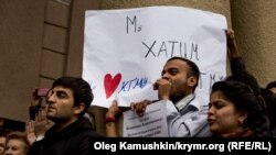  Митинг студентов-иностранцев медицинского университета в Крыму, 2014 год