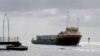 The Midnight Stone ship carrying containers with humanitarian aid for Venezuela enters the harbor in the port of Willemstad on the island of Curacao, February 24, 2019. File photo