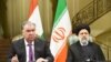  ابراهیم رئیسی٬ رئیس جمهور ایران ( سمت راست) و امام علی رحمن رئیس جمهور تاجکستان 