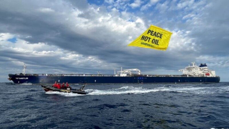 Greenpeace protestuje u Jadranu protiv uvoza ruske nafte