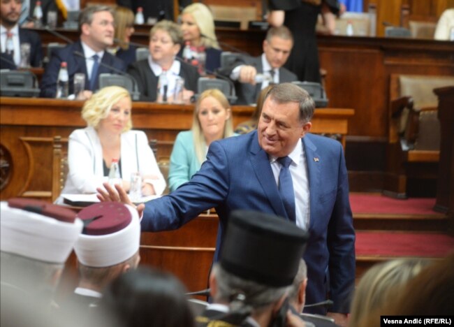 Milorad Dodik, anëtar i Presidencës së Bosnjës dhe Hercegovinës.