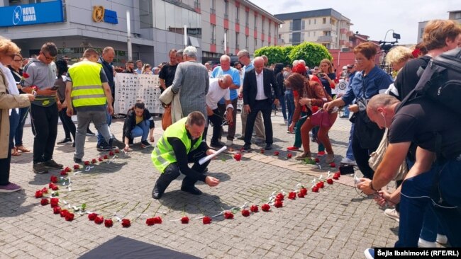 Megemlékezés a prijedori civil áldozatokra