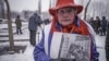 Auschwitz survivor Eva Mozes Kor at the former Nazi concentration camp in 2005. 