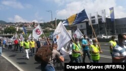 Protest Sindikata protiv najavljenih izmjena Zakona o radu Federacije BiH