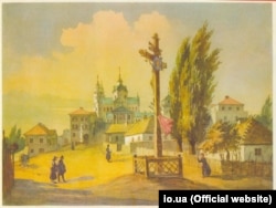 Тарас Шевченко «Почаївська лавра зі сходу» (акварель), 1846 рік