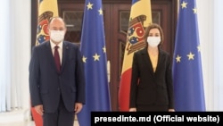 Bogdan Aurescu și Maia Sandu