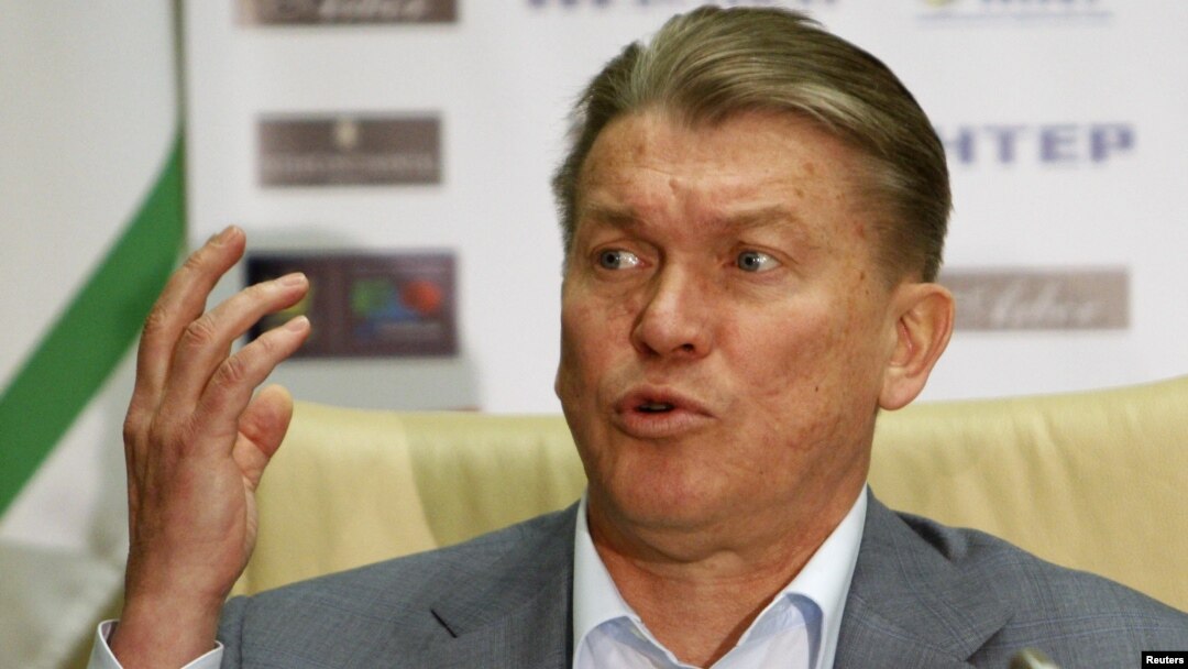 Ukraine's national soccer coach, Oleg Blokhin