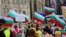 Шествието на протестиращите българи във Виена