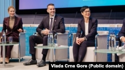 Premijer Milojko Spajić i komesarka za proširenje Marta Kos na Forumu u Briselu