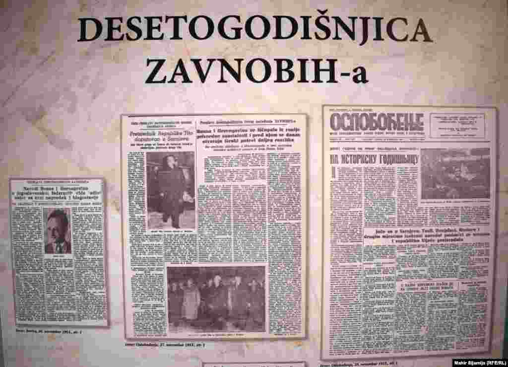 Na proslavu desetogodišnjice Prvog zasjedanja ZAVNOBiH-a u Sarajevo je doputovao Josip Broz Tito. U to vrijeme počela je izgradnja BiH kako u infrastrukturnom smislu, tako i razvoju privrede i otvaranju novih proizvodnji.