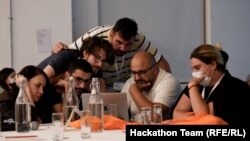 Participants in the 2021 RFE/RL Hackathon in Tbilisi collaborated to develop new ways to boost Internet freedom via tech.