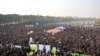 A massive crowd gathered in Isfahan to protest the water problems on November 19.