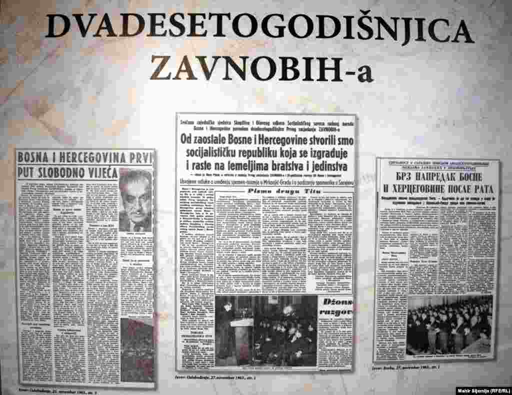 Skender Kulenović koji je pisao reportažu s Prvog zasjedanja ZAVNOBiH-a, rekao je da &ldquo;Bosna i Hercegovina prvi put slobodno vijeća&rdquo;. Đuro Pucar Stari, potpredsjednik ZAVNOBiH-a i član predsjedništva AVNOJ-a, nakon dvadeset godina je rekao: &ldquo;Od zaostale Bosne i Hercegovine stvorili smo socijalističku republiku koja se izgrađuje I raste na temeljima bratstva i jedinstva&rdquo;.